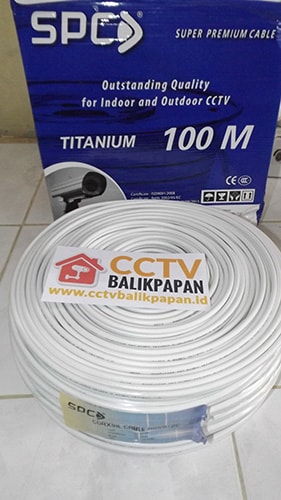 kabel coaxial cctv + power 100m